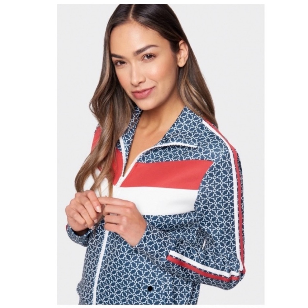 Pam & Gela Batik Geo Track Jacket.